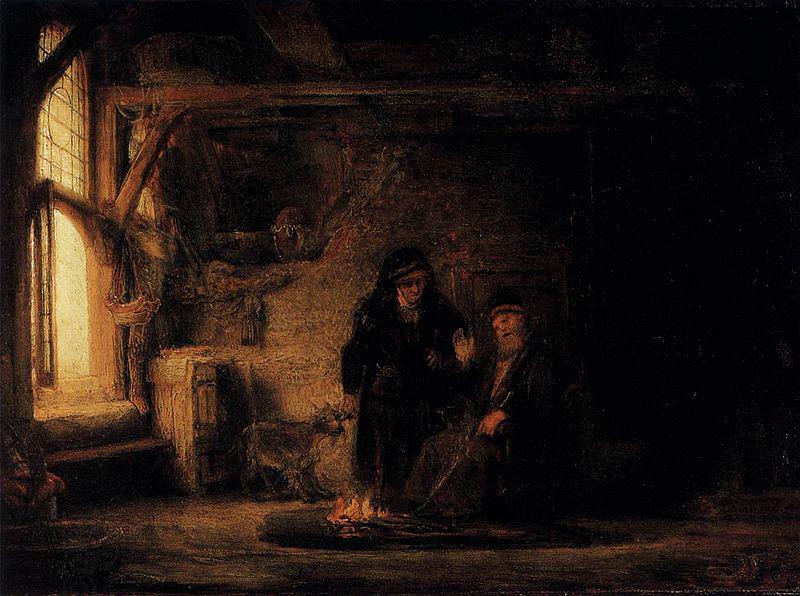 REMBRANDT Harmenszoon van Rijn Tobit's Wife with the Goat China oil painting art